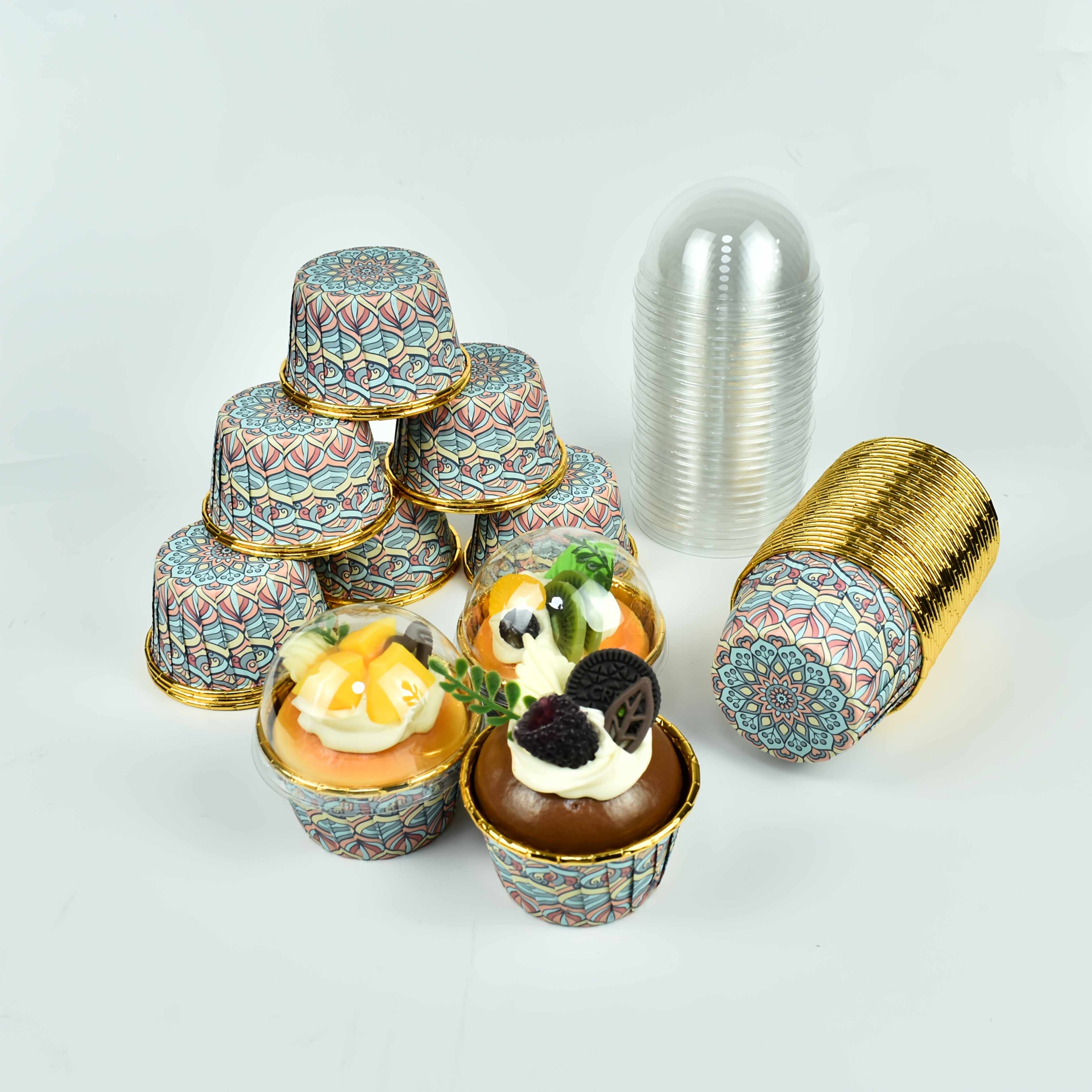 Love pattern cake baking cup, high temperature resistance 230 °, thickened and oil-proof
