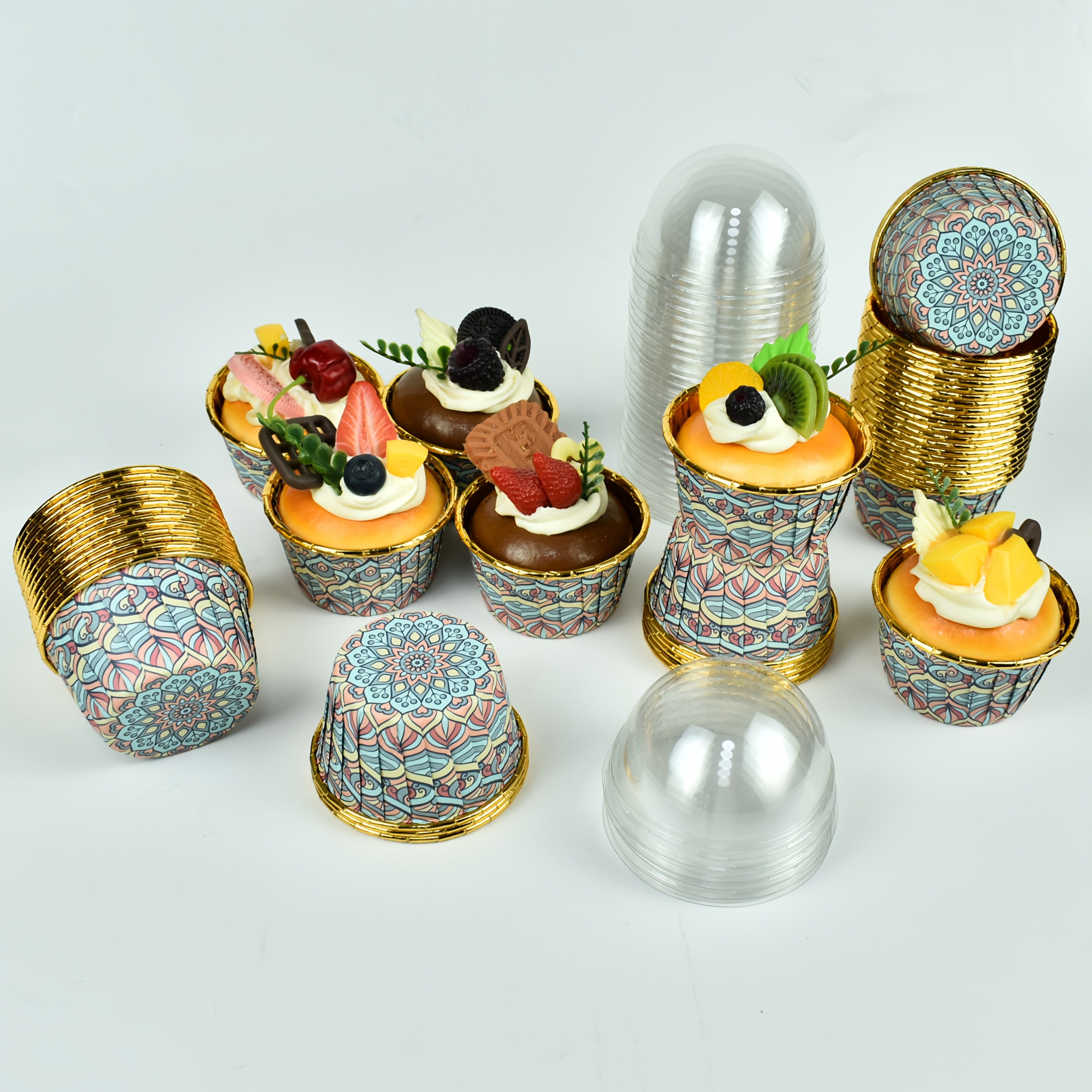 Love pattern cake baking cup, high temperature resistance 230 °, thickened and oil-proof