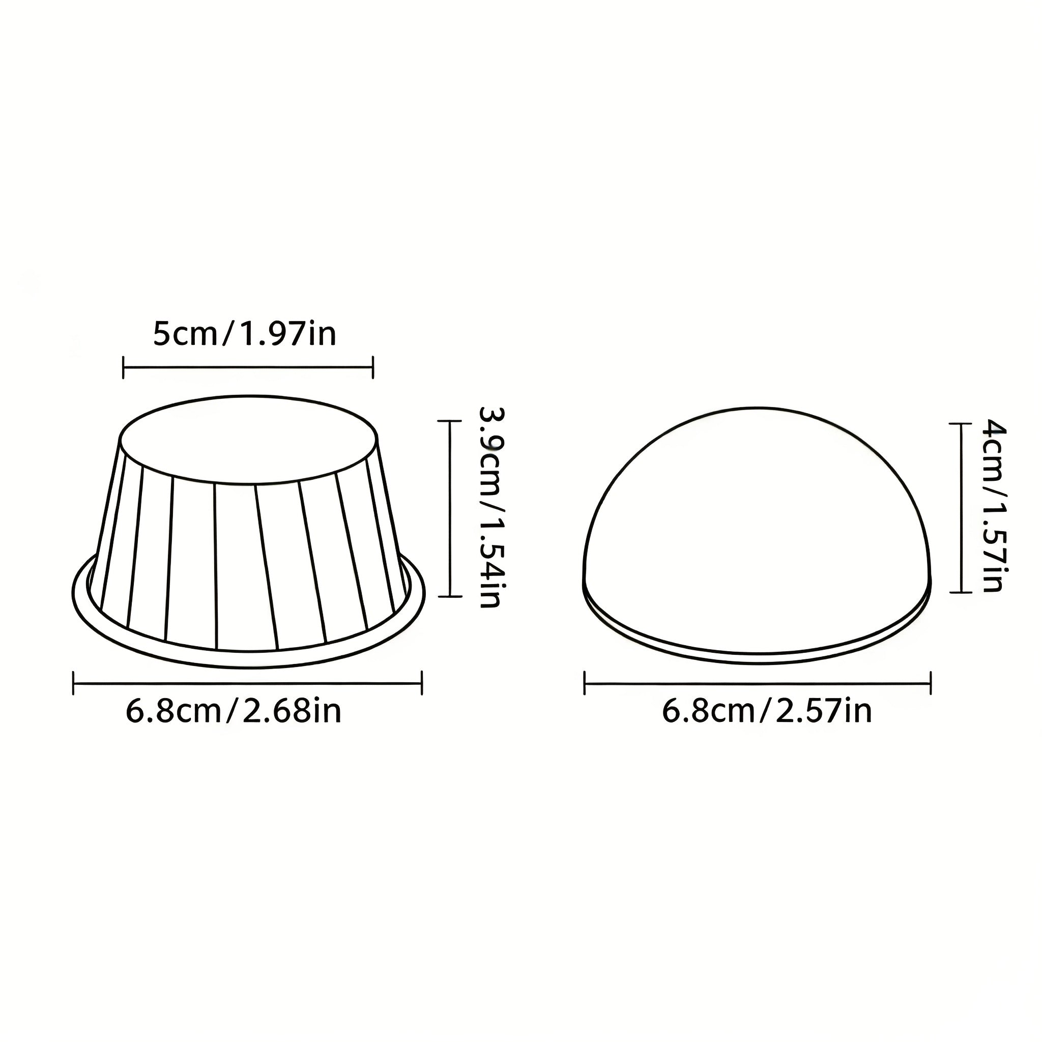 (50 Cake Cups or 50 Cake Cups + 50 Lid) - Food Grade Cake Cupholder | Exquisite Floral Design | Suitable for Parties, Weddings, Baking and Dessert Displays, Curling Baking Moulds, High-end Cake Rack Pads