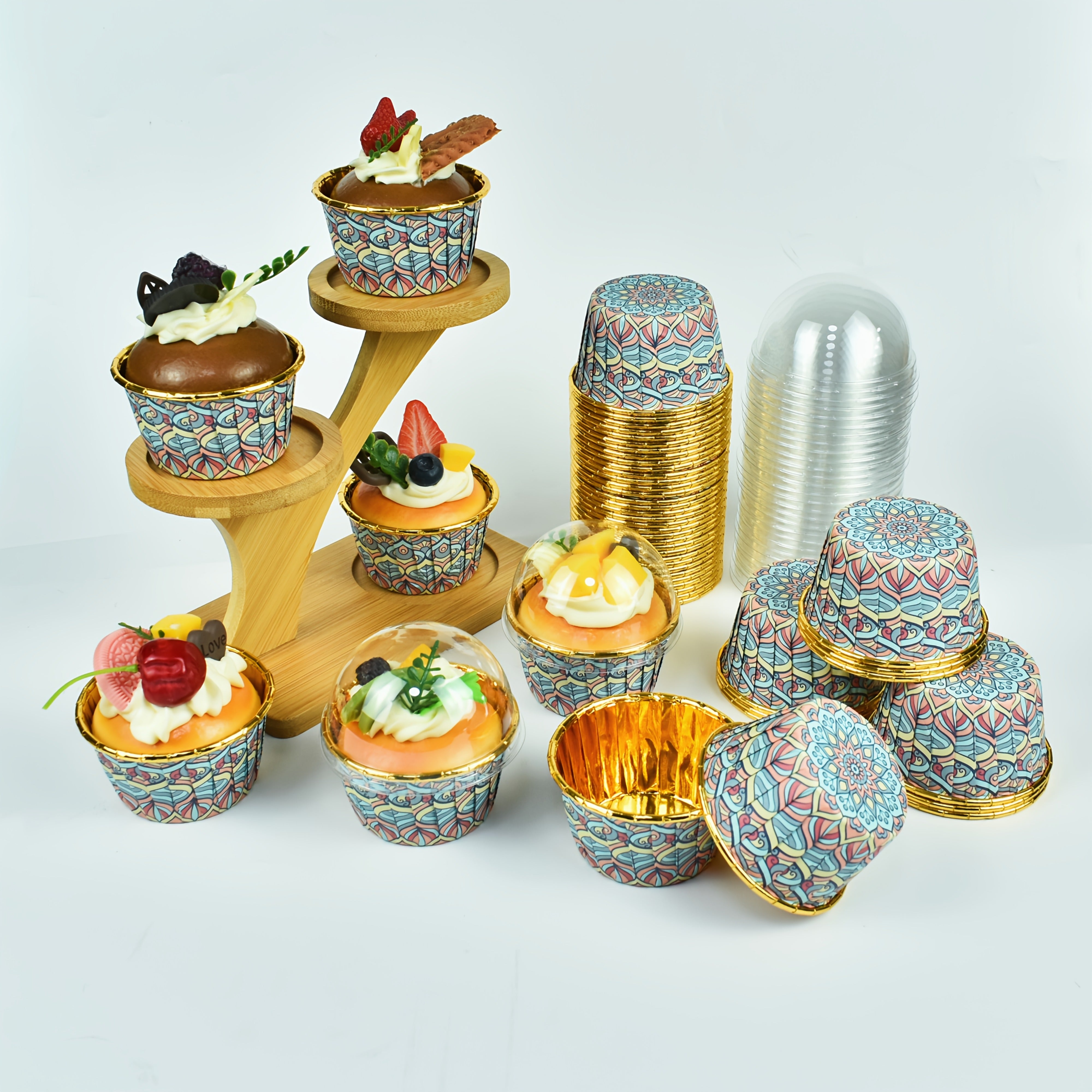 Love pattern cake baking cup, high temperature resistance 230 °, thickened and oil-proof